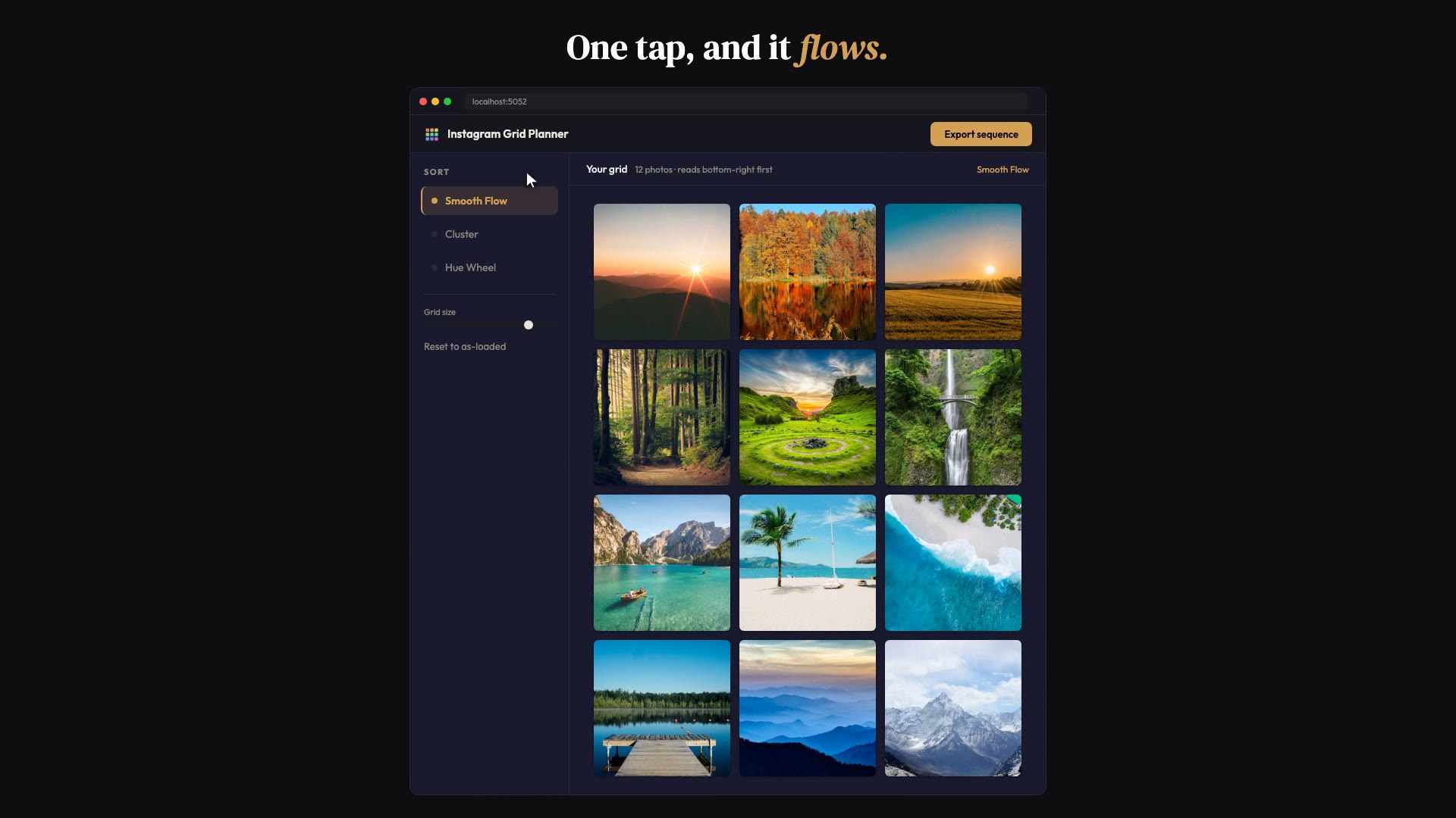 Instagram Grid Planner demo video
